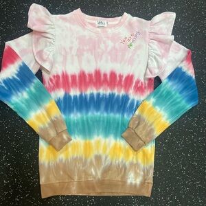 Lola and the boys colorful Tie-Dye Kids Sweatshirt top you are amazing jogger